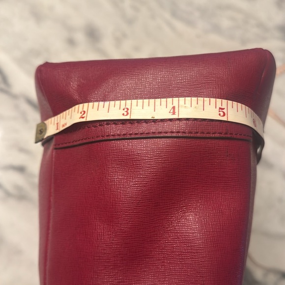 Coach tote deep red like new condition - Picture 12 of 14